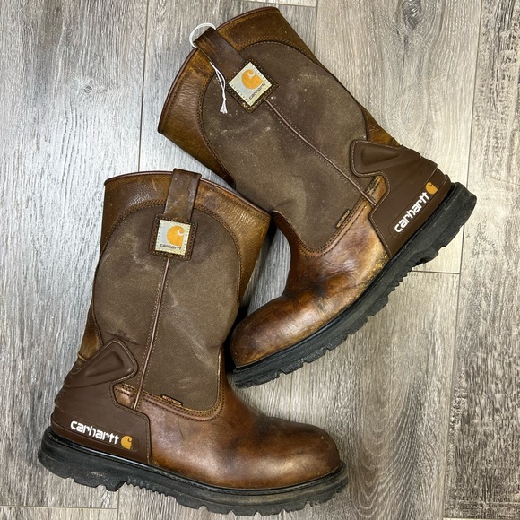 Carhartt Other - Carhartt Bison 11'' Waterproof Steel Toe Work Boots CMP 1200 Men’s  US 12